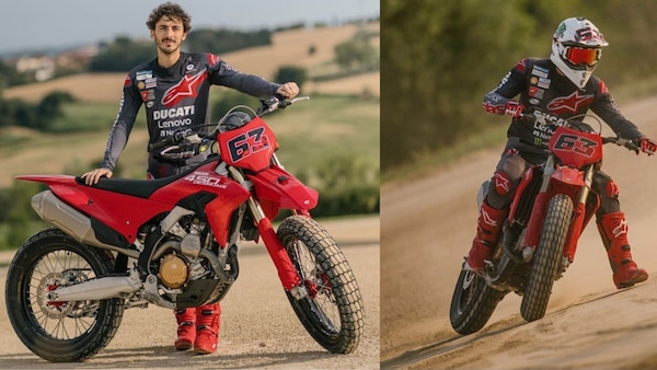 MotoGP, a Bagnaia la nuova Ducati Desmo450 MX per allenarsi al Ranch