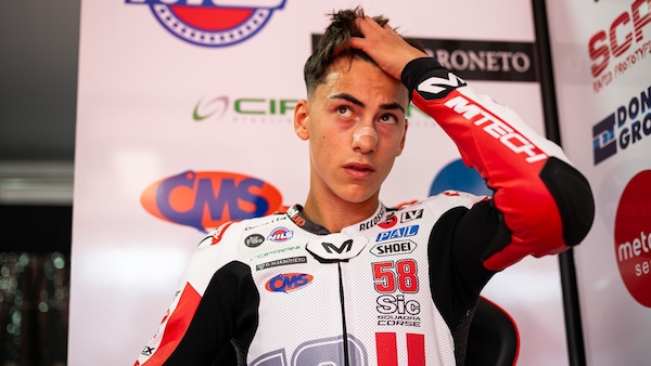 Moto3, Lunetta: "Ho rivisto le immagini dell'incidente, sono stato fortunato"