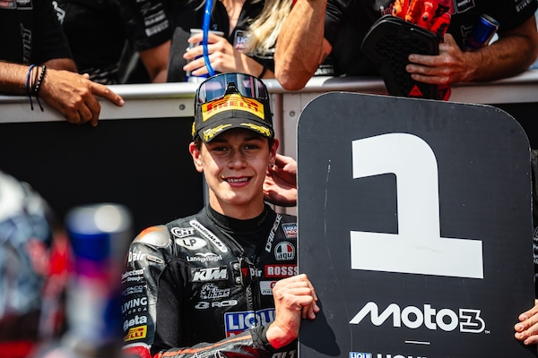 Moto3, splendida pole position di Guido Pini a Brno da record