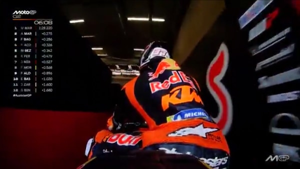 MotoGP: Acosta nel paddock con la sua moto