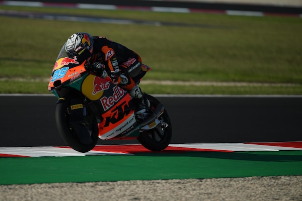 Moto3, Rueda al top delle fp1 a Misano. Bene Foggia e Pini