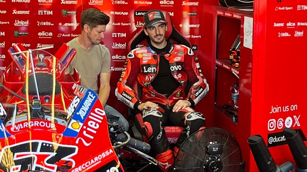 Test Misano, Bagnaia: “Io e Stoner abbiamo circa le stesse idee. Per un attimo ha lavorato anche sulla moto”