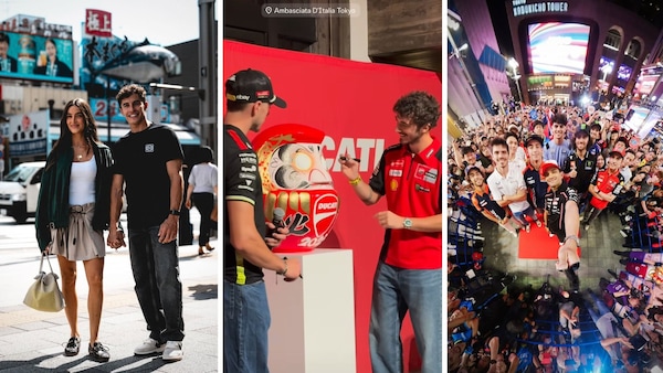 I piloti della MotoGP sbarcano in Giappone: le reazioni sui social