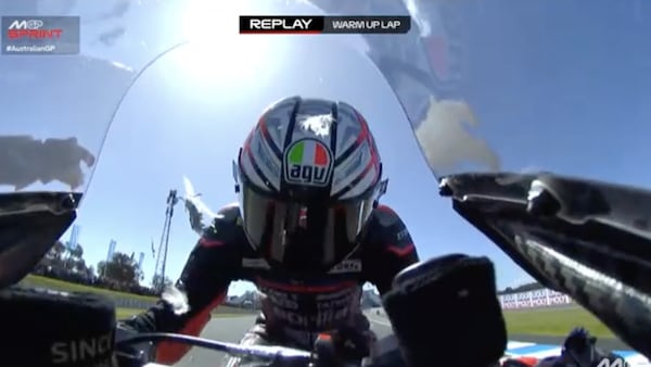 MotoGP, Bezzecchi e l'incidente avuto con il gabbiano