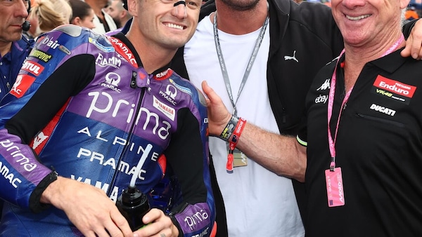Chris Hemsworth a Phillip Island per la MotoGP