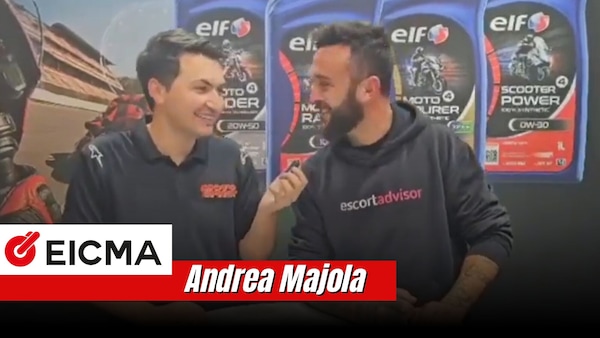 EICMA 2025, Majola: "Il primo TT è stato pazzesco, ho grandi progetti per l'anno prossimo"