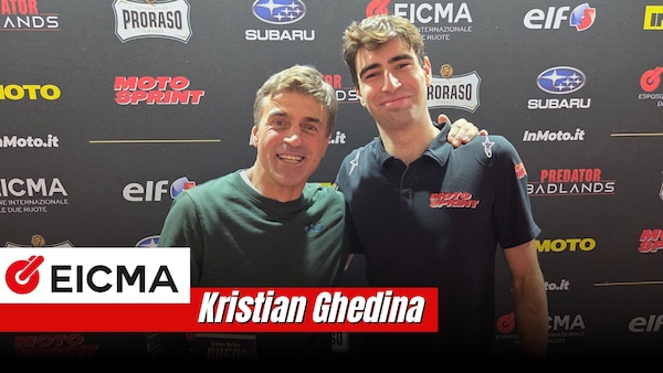 Eicma 2025, Kristian Ghedina: " Consiglio a Bagnaia? Tenere duro e focalizzarsi sempre sugli obiettivi"