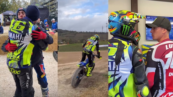 Valentino Rossi e la 100 km dei Campioni: le foto della prima giornata di libere