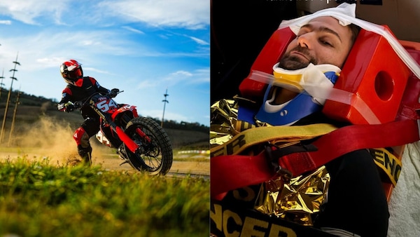 Mattia Pasini in ospedale dopo una caduta alla 100 km dei campioni