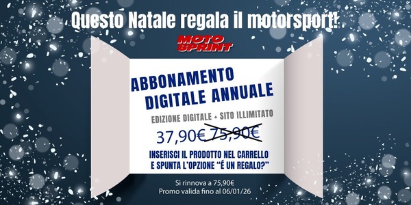 Per questo Natale abbonati a Motosprint digitale a metà prezzo!