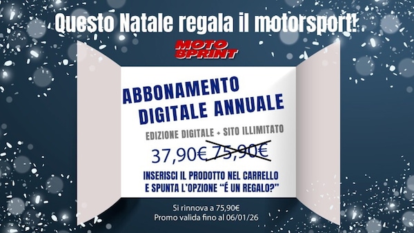 Per questo Natale abbonati a Motosprint digitale a metà prezzo!