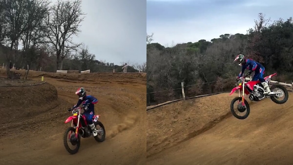 Jonathan Rea debutta sulla Honda... da cross