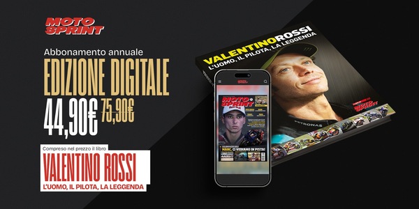 Abbonati a Motosprint e ricevi GRATIS a casa tua il libro di Valentino Rossi
