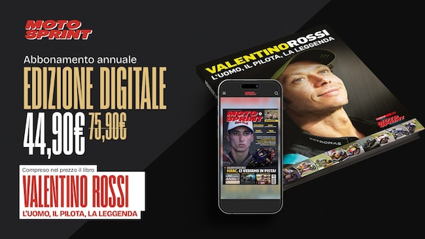 Abbonati a Motosprint e ricevi GRATIS a casa tua il libro di Valentino Rossi