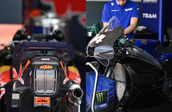 Ecco le prime novità da Sepang: doppio spoiler per KTM, nuova carena per Yamaha