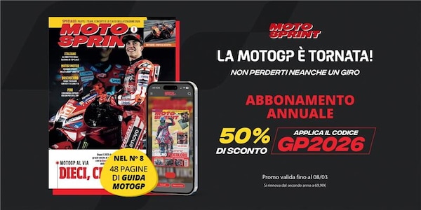 La MotoGP è tornata! Per te uno sconto del 50% sull'abbonamento digitale di Motosprint