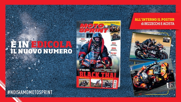 Bezzecchi da brividi: su Motosprint n.9 il poster della vittoria in Thailandia