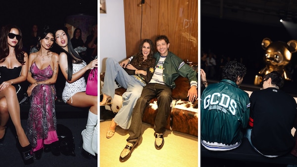 Valentino Rossi insieme a Mia Khalifa, Anna Pepe e Annalisa ad una sfilata: ecco cosa è successo