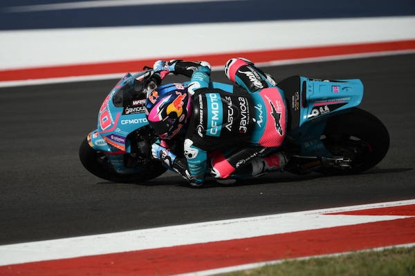 Moto2 Austin: David Alonso chiude al comando il venerdì texano, sesto Tony Arbolino