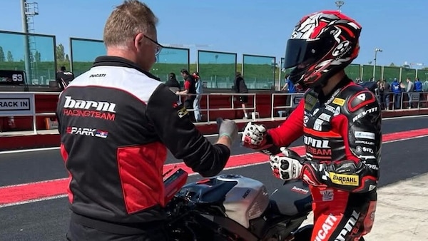 Spalla e caviglia rotte: brutte botte per Spinelli nei test CIV di Misano