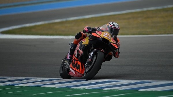 GP Spagna, Bastianini: “La carcassa nuova mi ha aiutato a trovare il grip al posteriore”