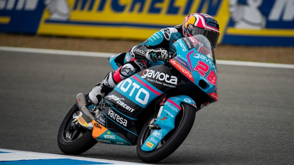 Moto3 Jerez, Quiles primo anche sul bagnato. Davanti sia Bertelle sia Pini
