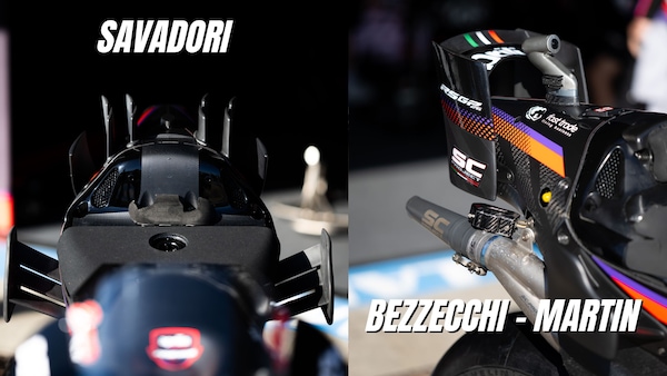 Novità aerodinamiche per Aprilia ad Jerez: Savadori codone da "stegosauro"