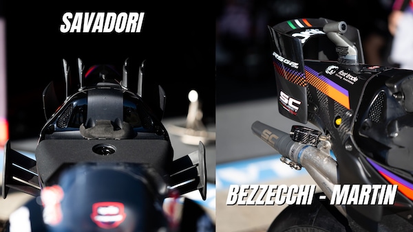 Novità aerodinamiche per Aprilia ad Jerez: Savadori codone da "stegosauro"