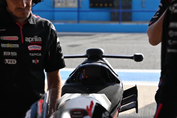 Test Jerez, Aprilia mette le antenne alla RS-GP: ecco di cosa si tratta