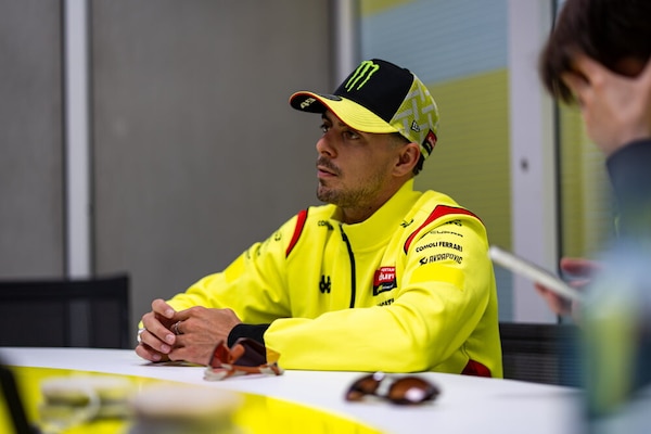 MotoGP Barcellona, Di Giannantonio: "Lo sguardo ad Acosta? Quello che ho fatto con lui l'avrei fatto con tutti"