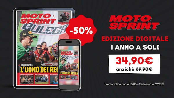 Abbonati a Motosprint digitale a metà prezzo per 1 anno!