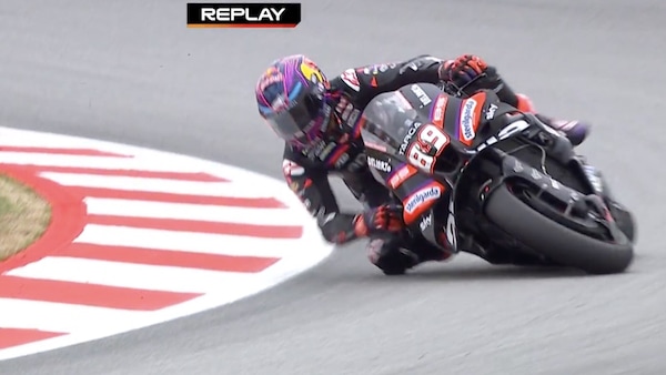 GP Barcellona, Martin dolorante dopo la caduta nelle FP1: la sequenza