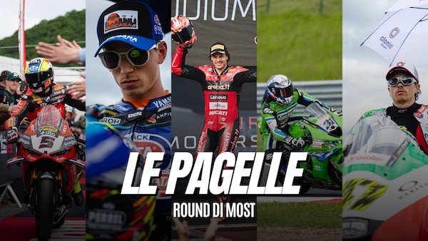 Pagelle SBK di Most, Bulega ghiottone mangiatutto, Gerloff miglio verde, Surra hamburger