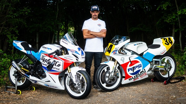 Al TT nel segno di Schwantz: Brookes al via con una Suzuki dai colori iconici