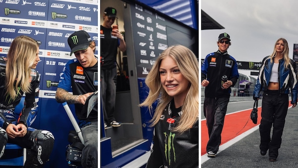Fabio Quartararo e Lily Rowland insieme sul circuito di Barcellona