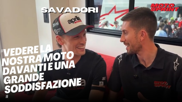 Savadori: "Vedere la nostra moto davanti è una grande soddisfazione"