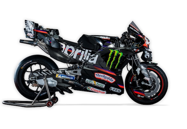 Svelata l'Aprilia MotoGP: Monster nuovo sponsor
