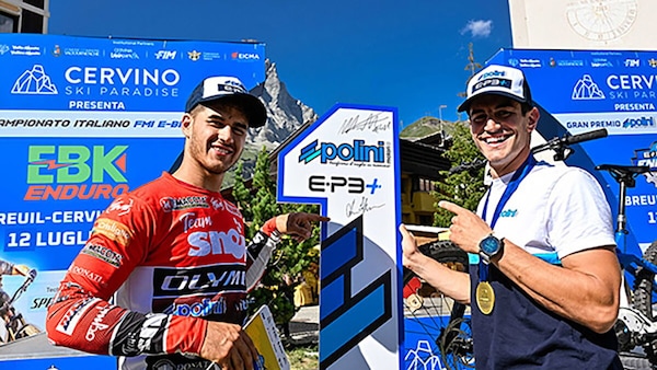 MANOLO MORETTINI E FILIPPO COLARUSSO CAMPIONI DEL MONDO E-BIKE CON POLINI E-P3+