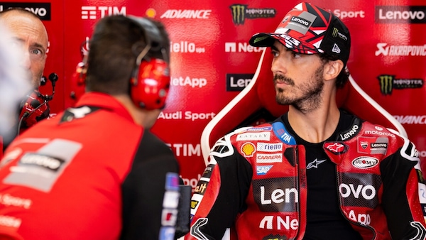 Bagnaia: "Raggiungere Marc Marquez? Se casco, vuol dire che ci sto provando"