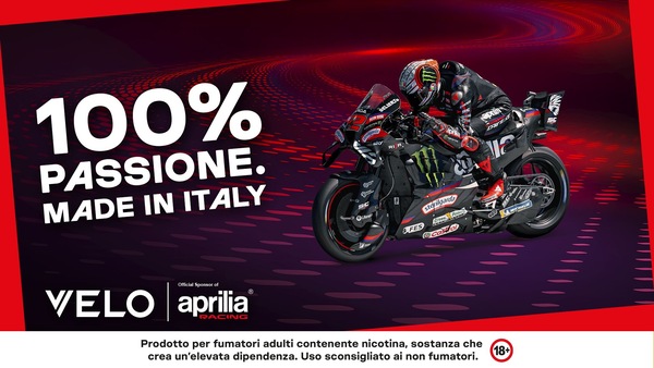 VELO e Aprilia Racing insieme al GP di San Marino e della Riviera di Rimini con una serie di esperienze distintive dedicate ai consumatori adulti di nicotina