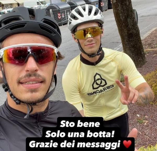 Bulega rassicura: "Sto bene, solo una botta"