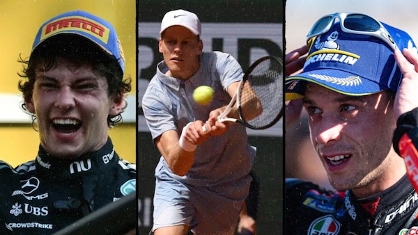 Jannik Sinner, Marco Bezzecchi e Kimi Antonelli: il trio che ha acceso il 2026, tra trionfi e frenate