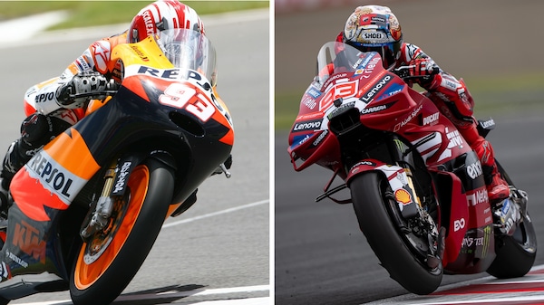 Dalla KTM 125 alla Ducati MotoGP: tutte le moto della carriera di Marc Marquez